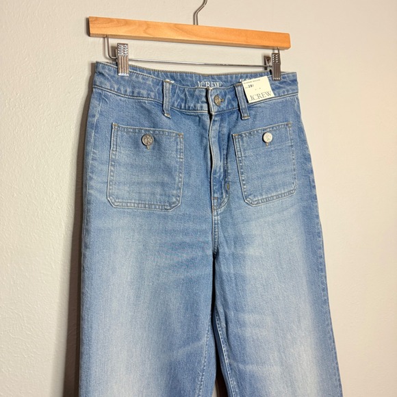 J.Crew High-rise Sailor denim trouser in 1996 semi-stretch 28T - Picture 4 of 8